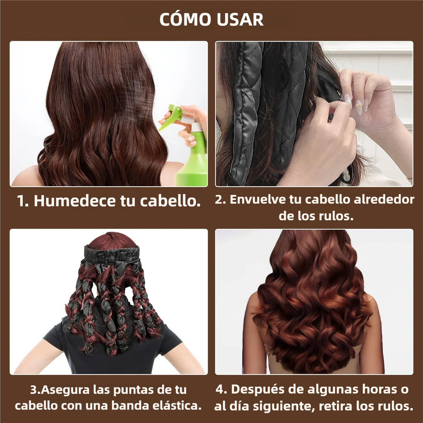 Octopus, Rizador Sin Calor – Ondas Perfectas Mientras Duermes, Sin Daño y Sin Esfuerzo