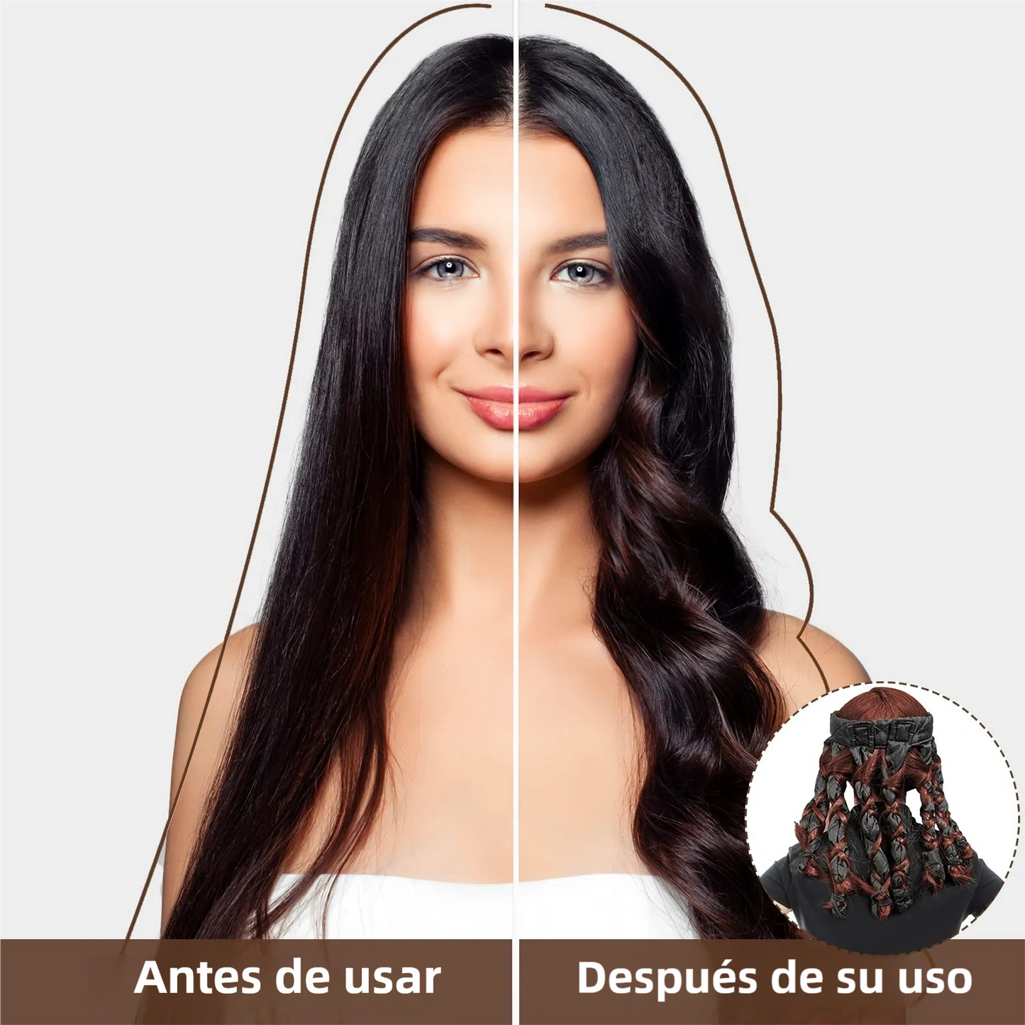 Octopus, Rizador Sin Calor – Ondas Perfectas Mientras Duermes, Sin Daño y Sin Esfuerzo