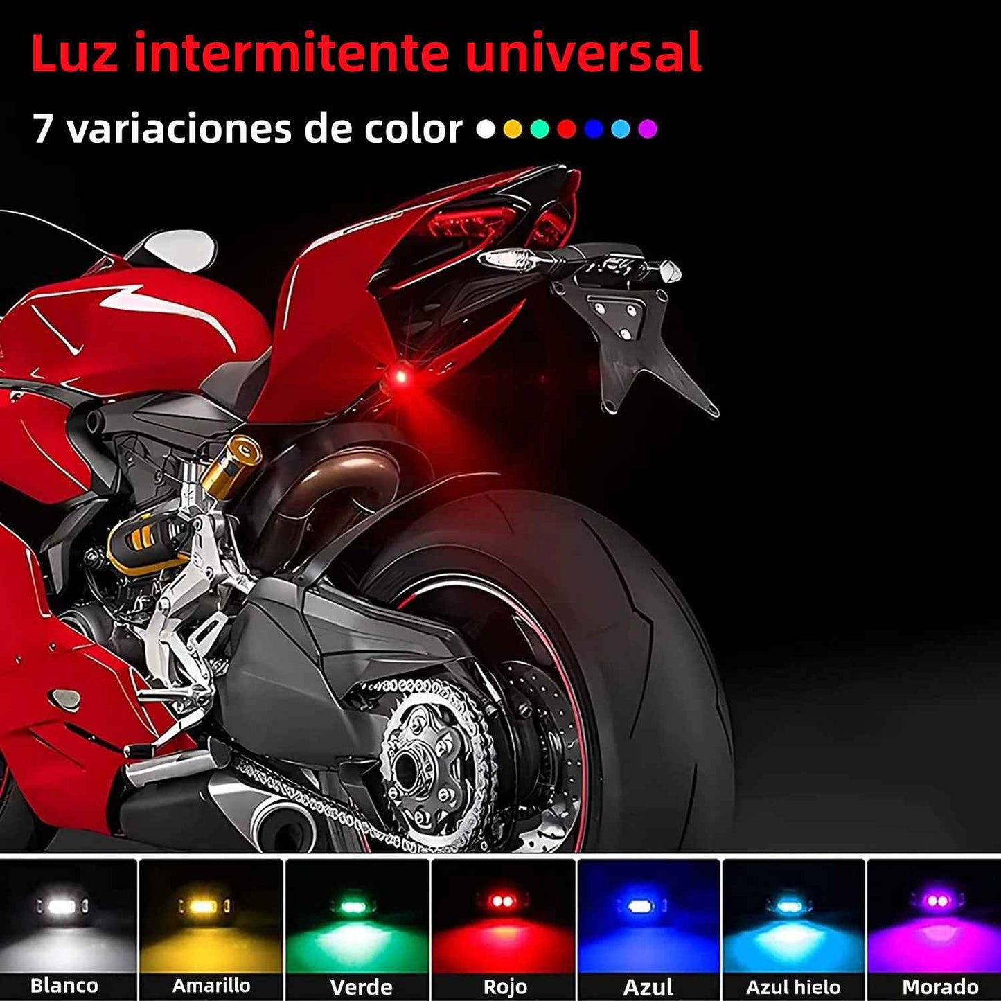 LUCES LED STROBO - 7 COLORES A TU ALCANCE,  USALO DONDE QUIERAS Y CUANDO QUIERAS