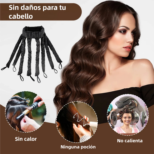 Octopus, Rizador Sin Calor – Ondas Perfectas Mientras Duermes, Sin Daño y Sin Esfuerzo