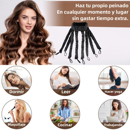Octopus, Rizador Sin Calor – Ondas Perfectas Mientras Duermes, Sin Daño y Sin Esfuerzo