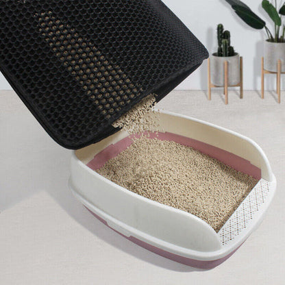 Tapete De Arena Para Gatos Doble Capa